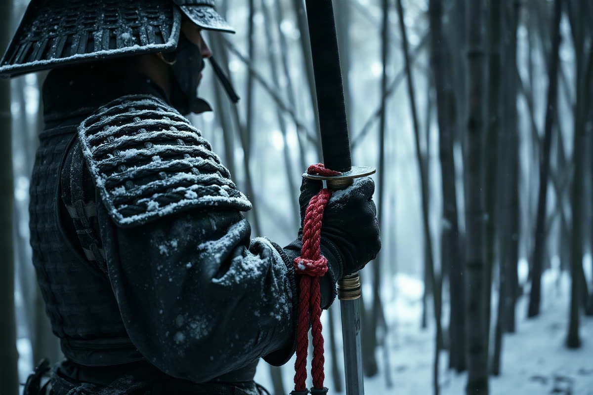 The samurai prompt as drawn by FLUX.1 Schnell